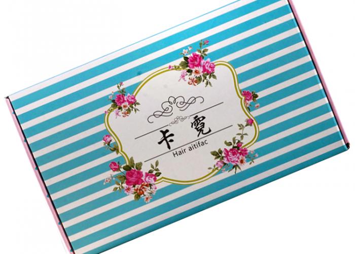最好的瓦楞紙笛紙印刷運(yùn)輸郵件收集盒設(shè)計為化妝品包裝訂閱