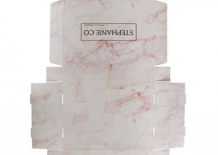 定制時尚設計與您自己的標志豪華最好的瓦楞紙打印粉紅色化妝品運輸和交付箱