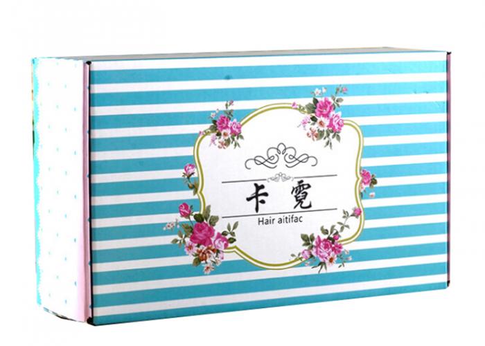 最好的瓦楞紙笛紙印刷運(yùn)輸郵件收集盒設(shè)計為化妝品包裝訂閱