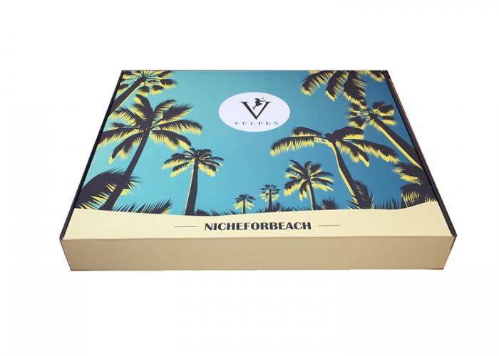 定制T恤紙包裝紙箱黑色服裝瓦楞紙箱包裝